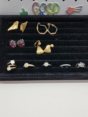 Clip Earrings And Rings Bundle